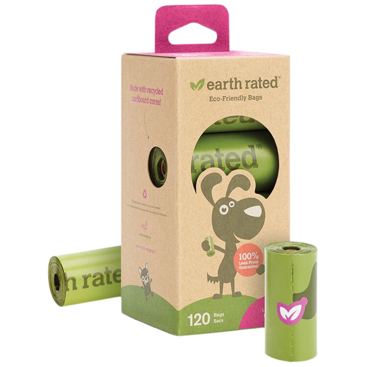 Poop Bags (120 Bags, 8 Rolls) | Earth Rated – Ruff Stuff Pet Supplies