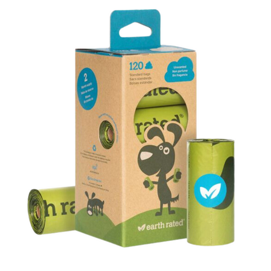 Poop Bags (120 Bags, 8 Rolls)  | Earth Rated